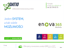 Tablet Screenshot of datio.pl